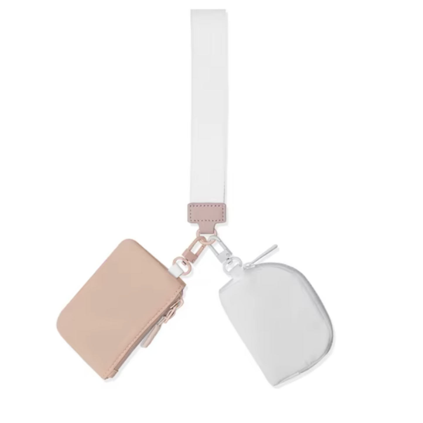 Clippable Dual Pouch Wristlet