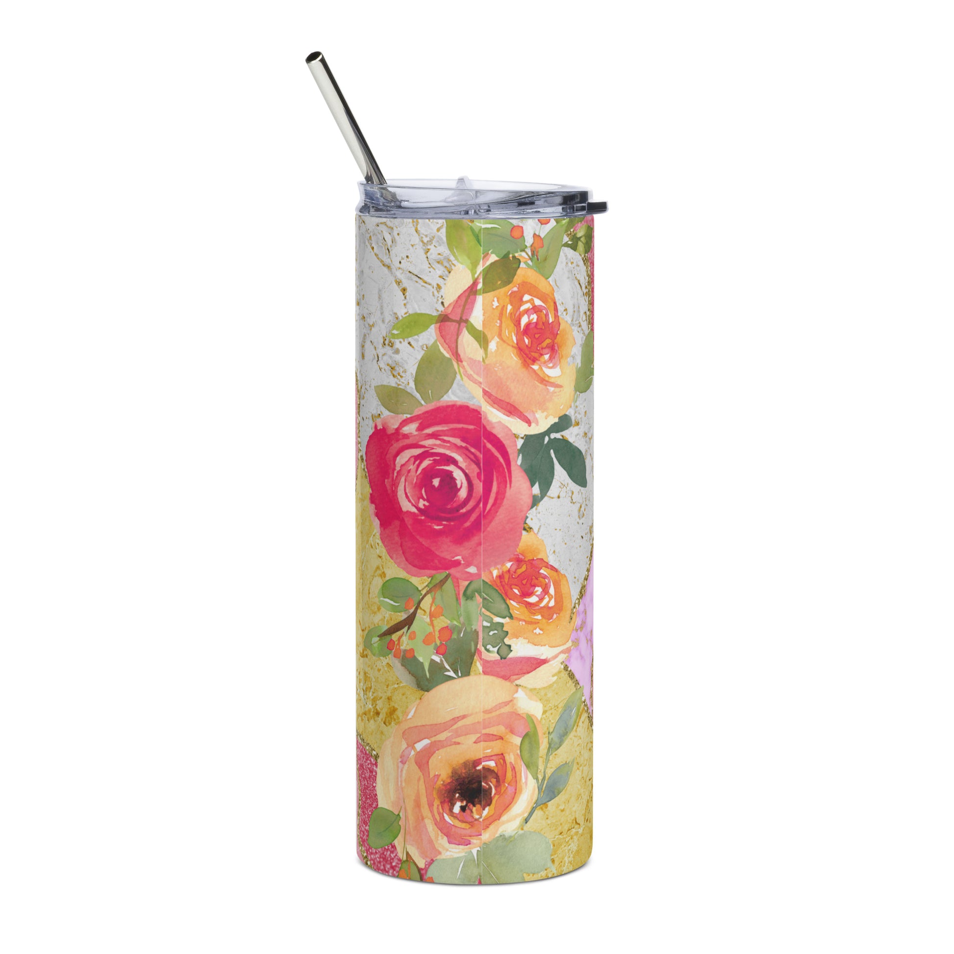 Exquisite stainless steel tumbler with a powerful spiritual message